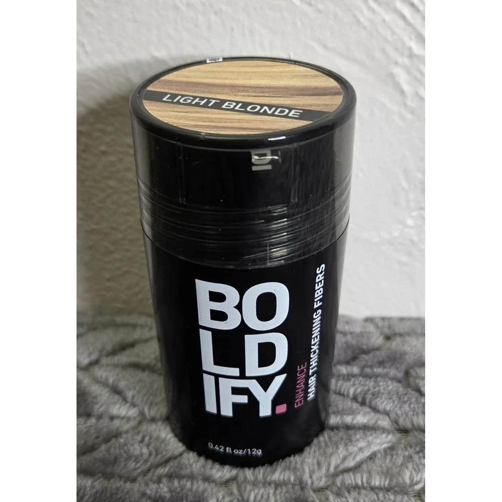 BOLDIFY Enhance Hair Thickening Fibers‎ Light Blonde Fills Thinning Hair 0.42oz